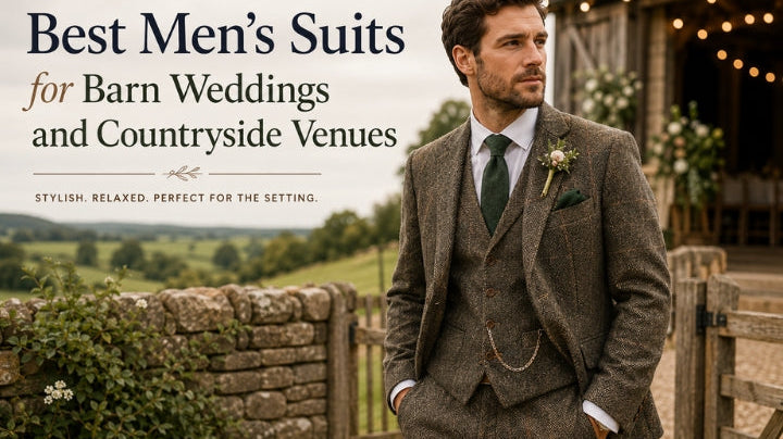 Best mens suits for barn weddings cover image