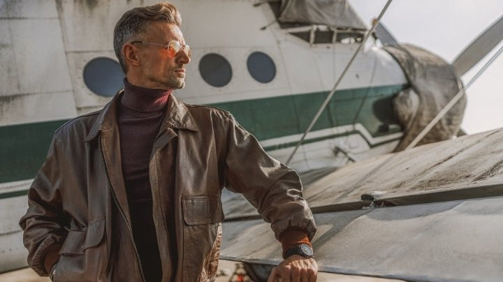 The Timeless Appeal of The Men's Leather Aviator Jacket