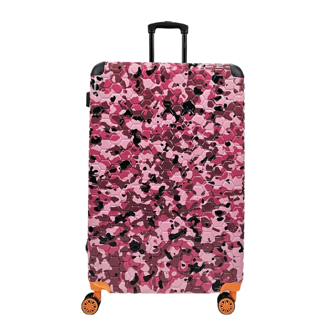 Camo Print Hard Case Shell Suitcase
