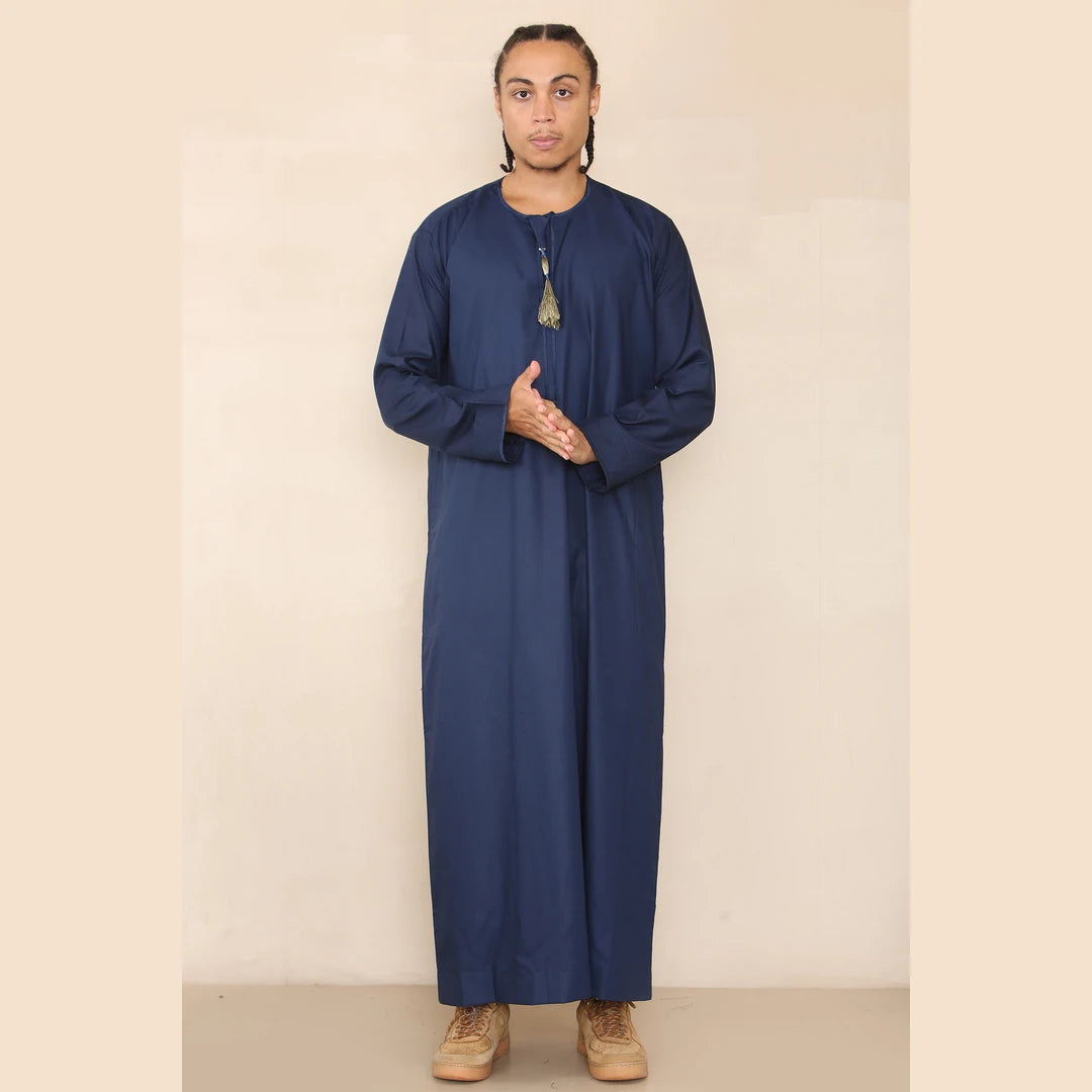 105_thobe_Navy-gold_L - 56, 105_thobe_Navy-gold_M - 54, 105_thobe_Navy-gold_S - 52, 105_thobe_Navy-gold_XL - 58, 105_thobe_Navy-gold_XXL - 60