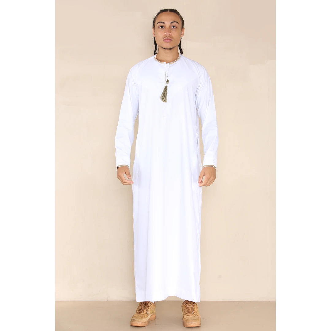 110_thobe_White_L - 56, 110_thobe_White_M - 54, 110_thobe_White_S - 52, 110_thobe_White_XL - 58, 110_thobe_White_XXL - 60