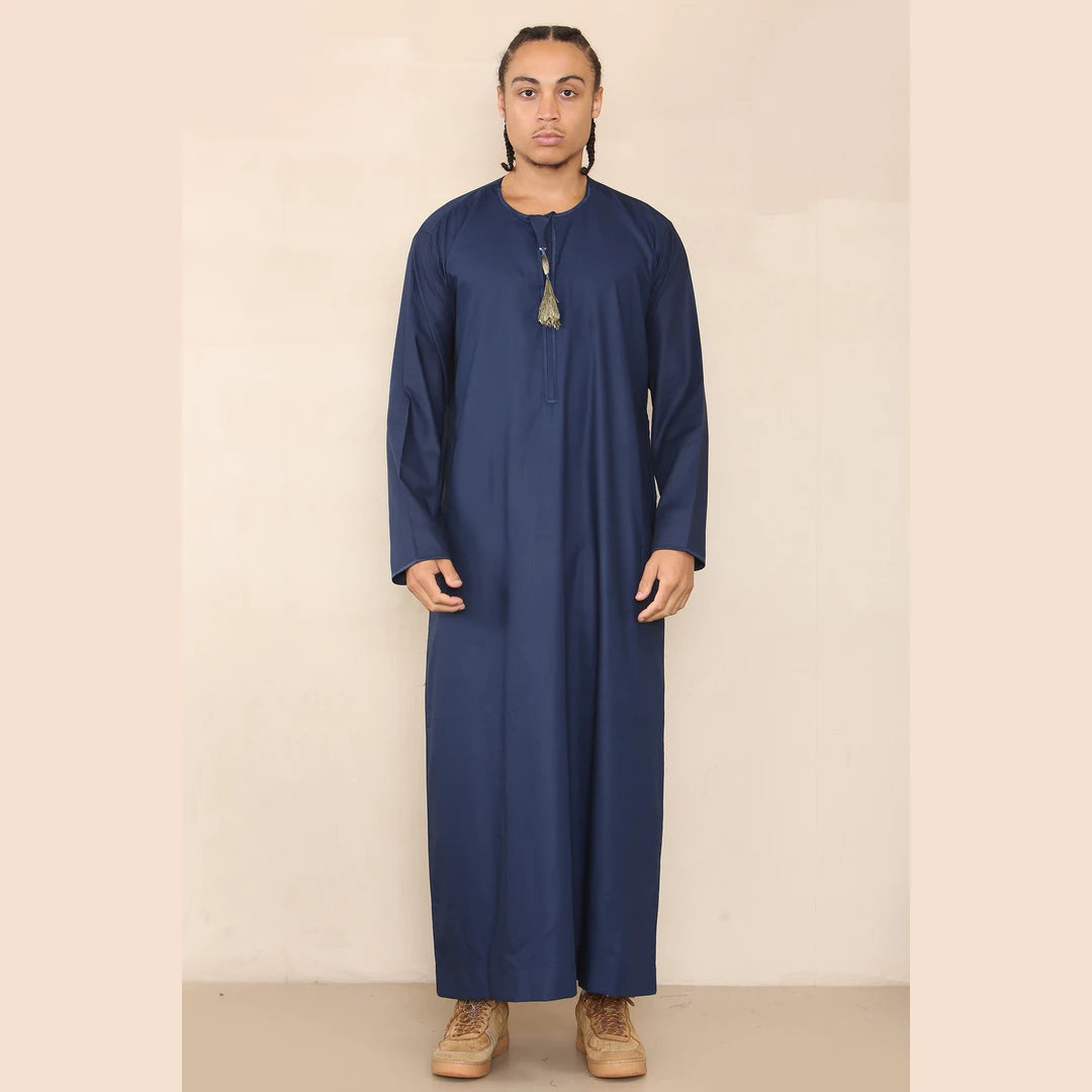 105_thobe_Navy-gold_L - 56, 105_thobe_Navy-gold_M - 54, 105_thobe_Navy-gold_S - 52, 105_thobe_Navy-gold_XL - 58, 105_thobe_Navy-gold_XXL - 60