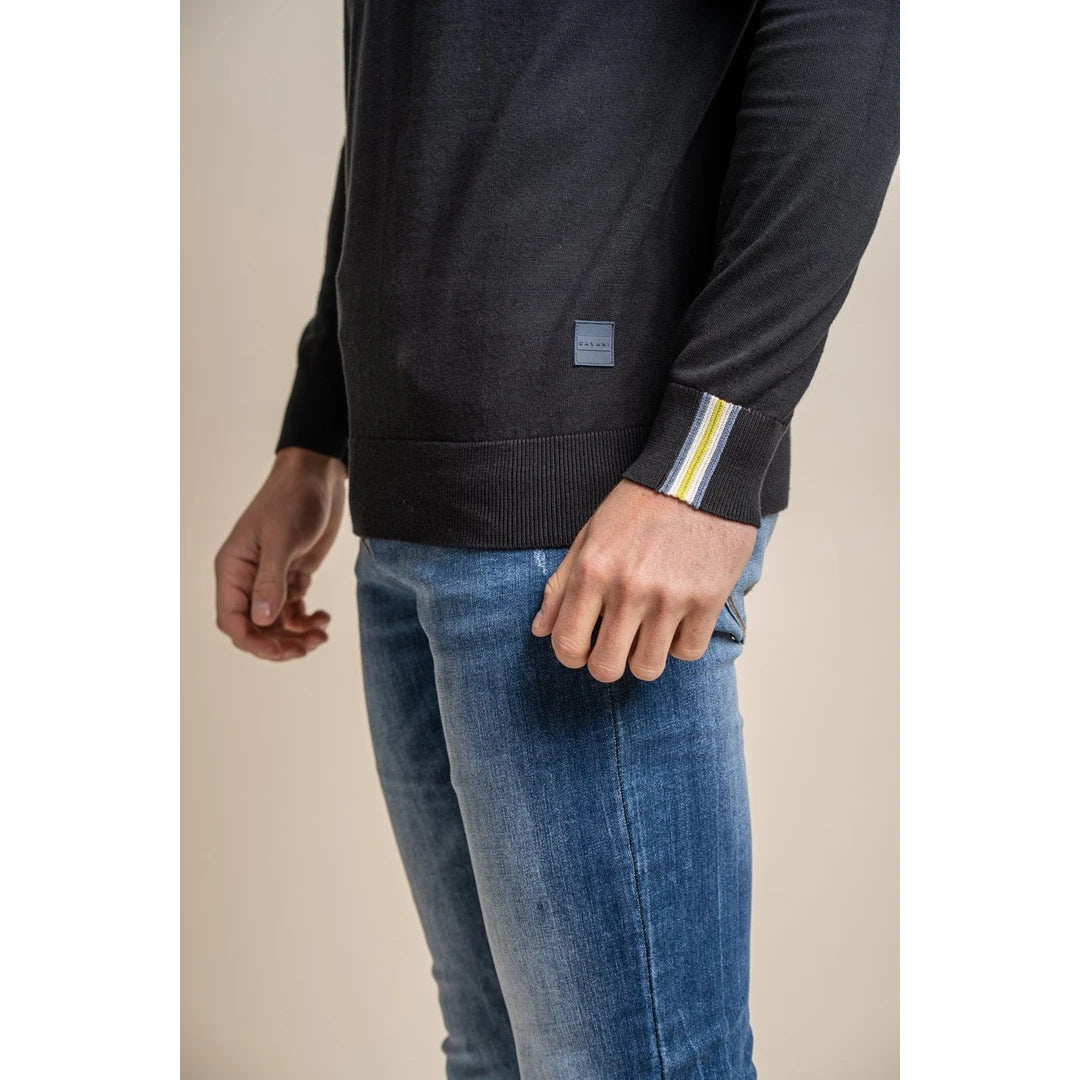 falcao_jumper_Black_L, falcao_jumper_Black_M, falcao_jumper_Black_S, falcao_jumper_Black_XL, falcao_jumper_Black_XXL