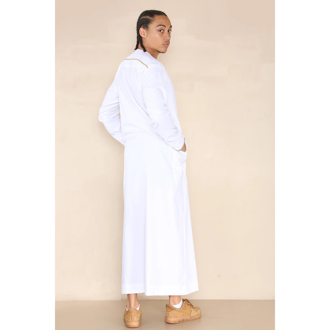 110_thobe_White_L - 56, 110_thobe_White_M - 54, 110_thobe_White_S - 52, 110_thobe_White_XL - 58, 110_thobe_White_XXL - 60