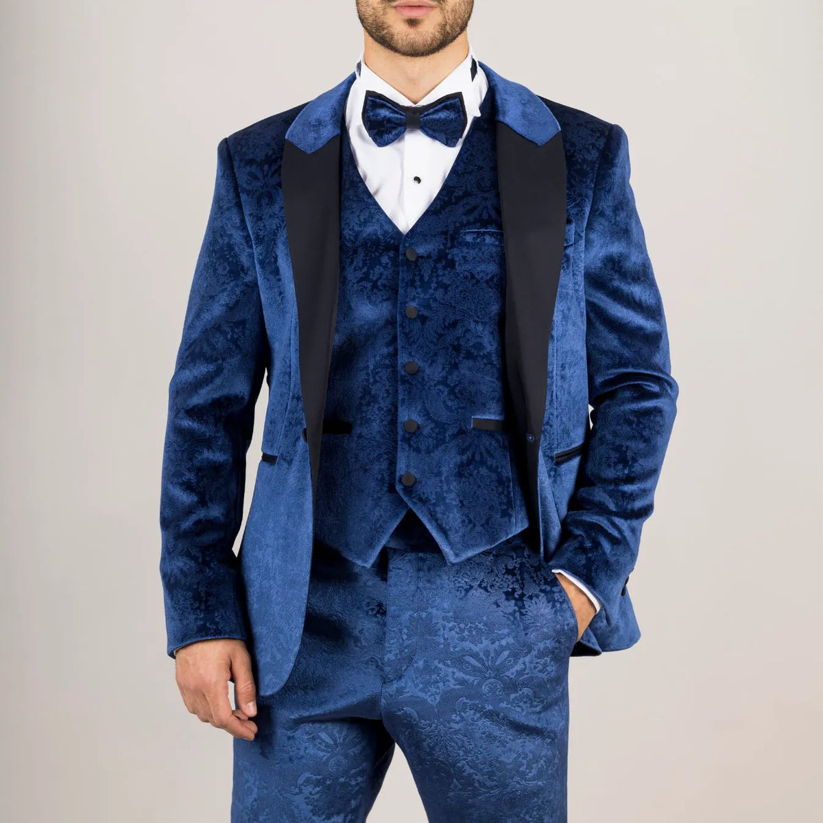 Men's 2-Pieces Blue Tuxedo Set
