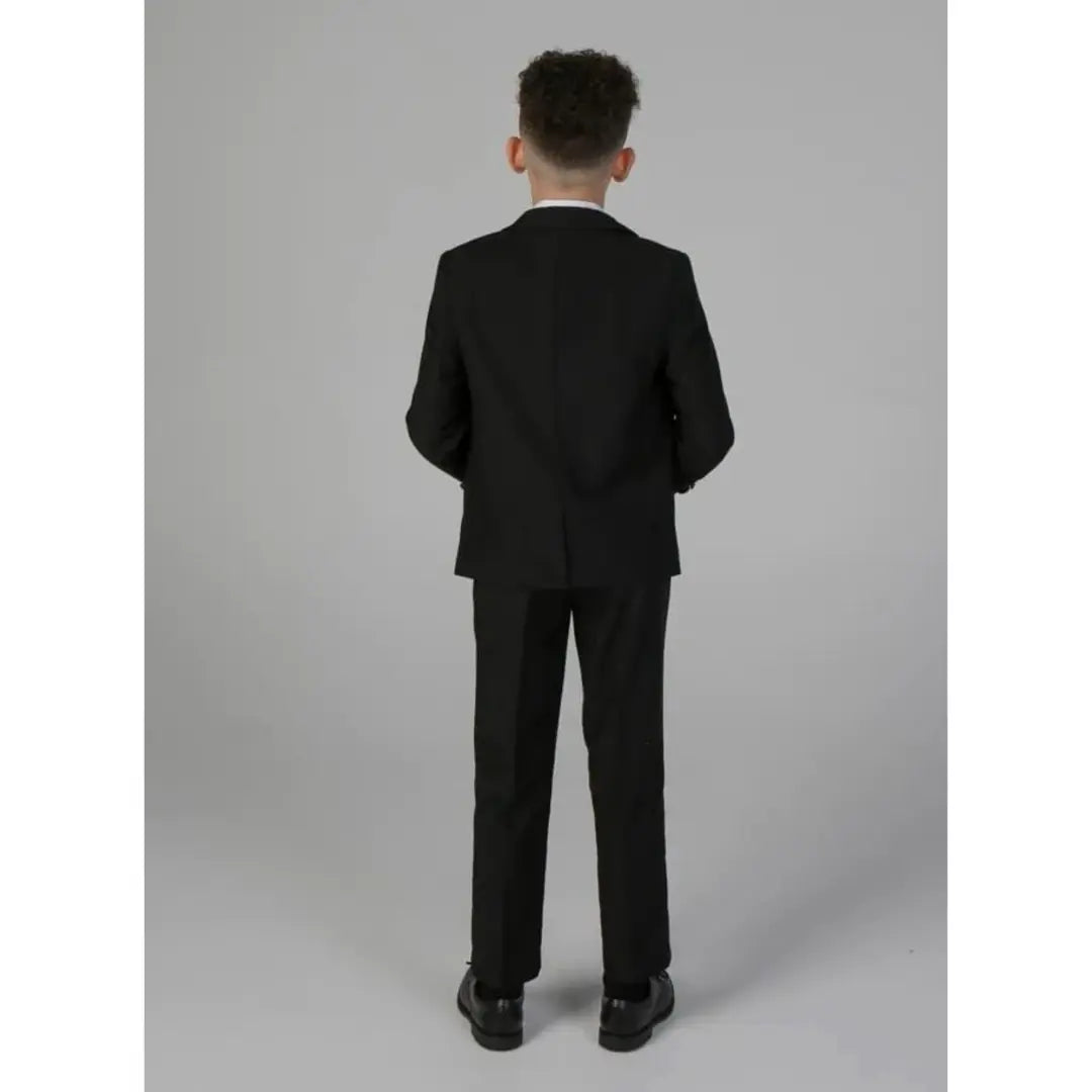 Harry - Boy's 3 Piece Black Tuxedo Suit