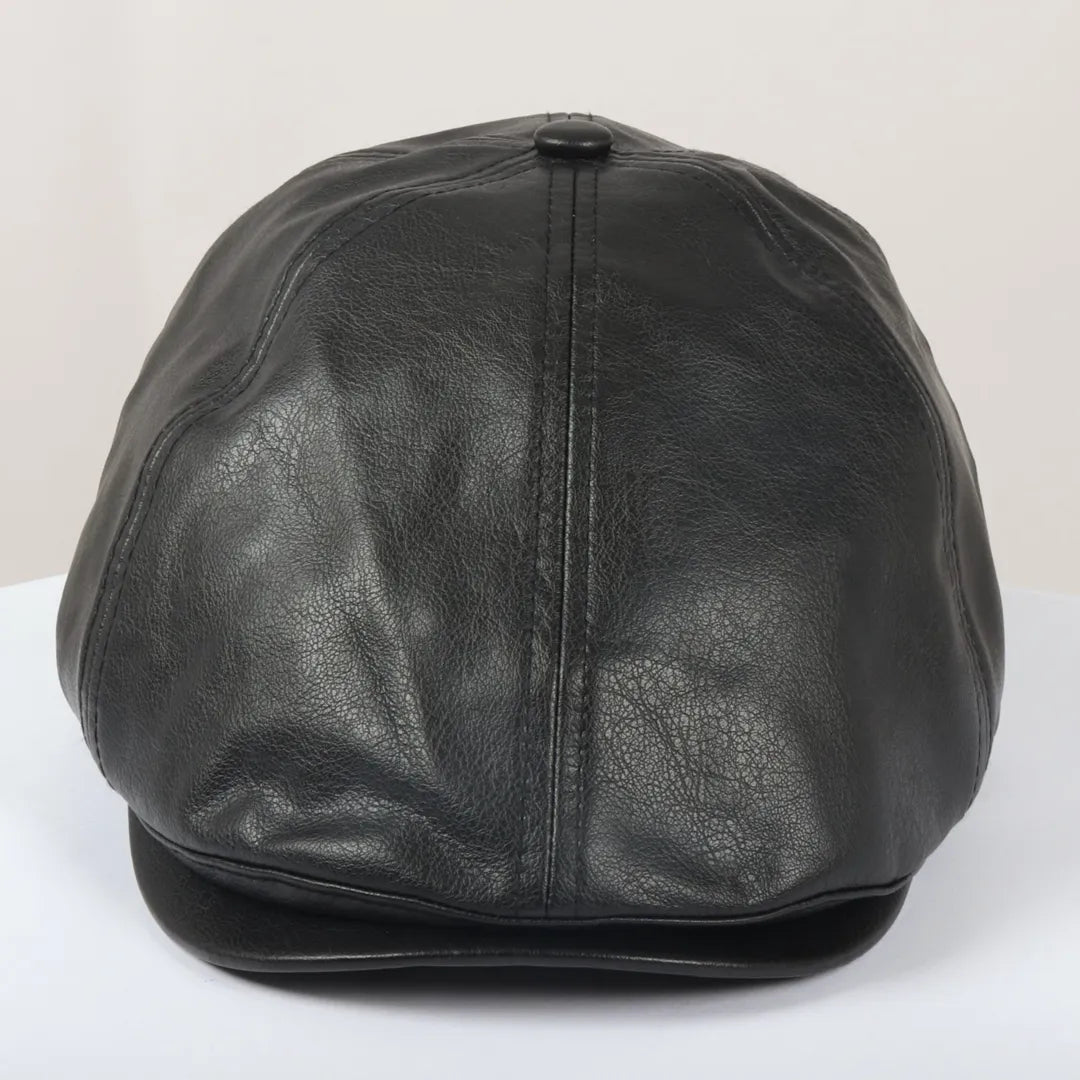 pu-leather-flat_hat_Black_One Size