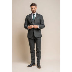 Furious - Men's Tweed Olive Blazer Waistcoat and Trousers