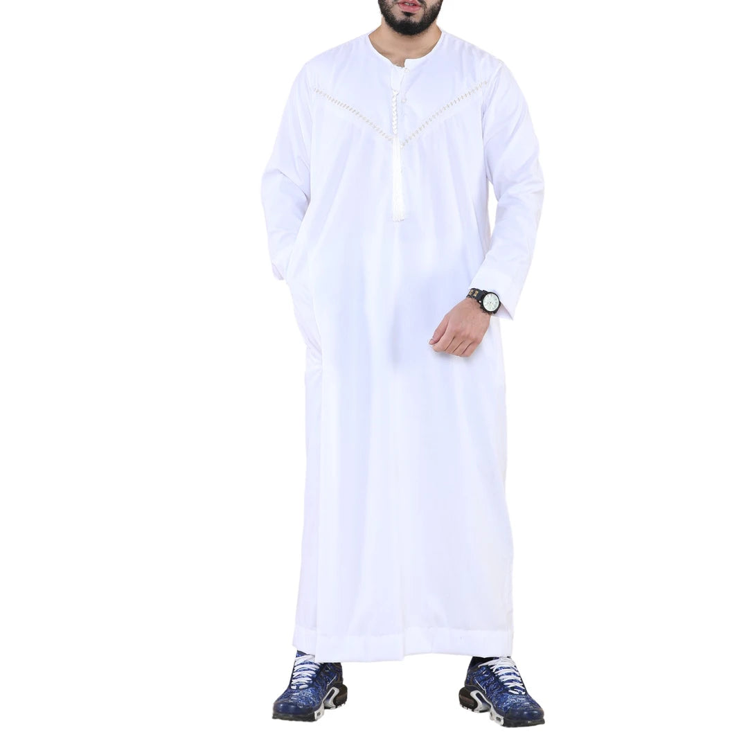 106_thobe_White_L - 56, 106_thobe_White_M - 54, 106_thobe_White_S - 52, 106_thobe_White_XL - 58, 106_thobe_White_XXL - 60