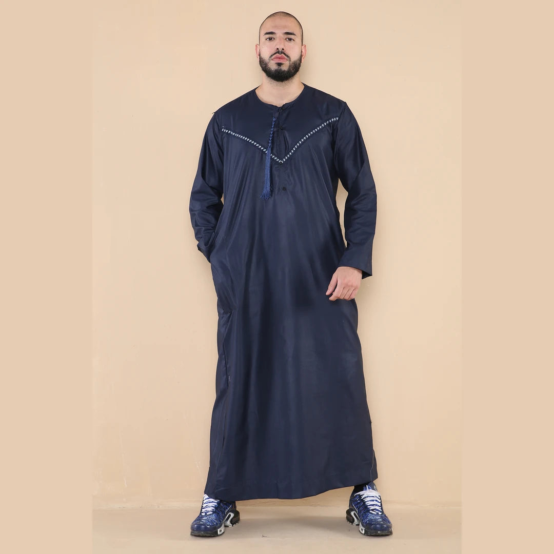 106_thobe_Navy_L - 56, 106_thobe_Navy_M - 54, 106_thobe_Navy_S - 52, 106_thobe_Navy_XL - 58, 106_thobe_Navy_XXL - 60