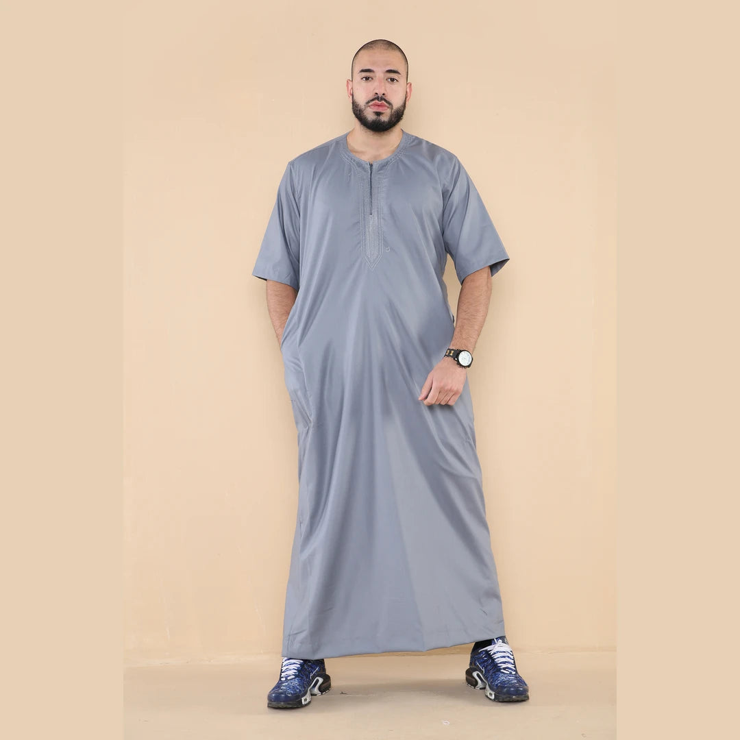 107_thobe_Grey_L - 56, 107_thobe_Grey_M - 54, 107_thobe_Grey_S - 52, 107_thobe_Grey_XL - 58, 107_thobe_Grey_XXL - 60