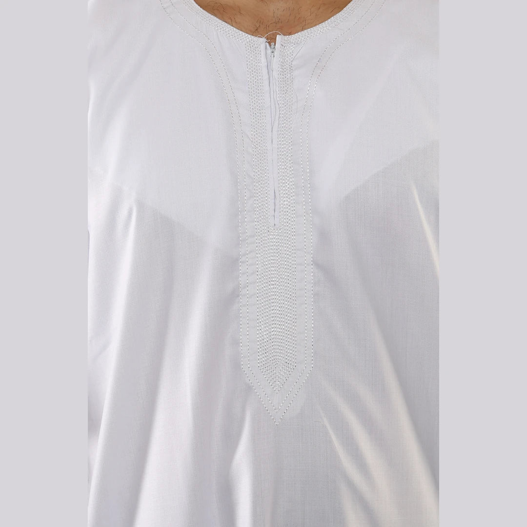 107_thobe_White_L - 56, 107_thobe_White_M - 54, 107_thobe_White_S - 52, 107_thobe_White_XL - 58, 107_thobe_White_XXL - 60