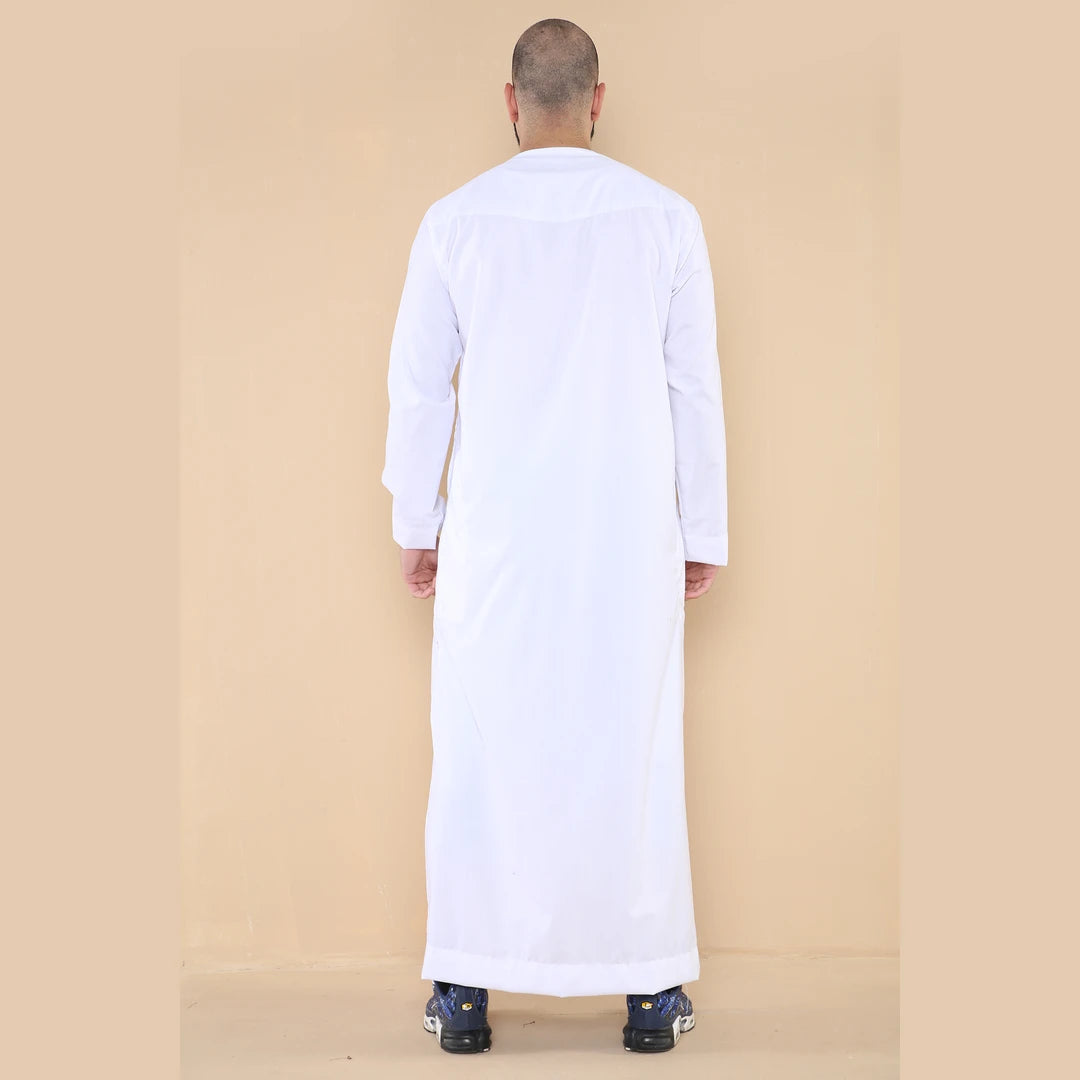 106_thobe_White_L - 56, 106_thobe_White_M - 54, 106_thobe_White_S - 52, 106_thobe_White_XL - 58, 106_thobe_White_XXL - 60