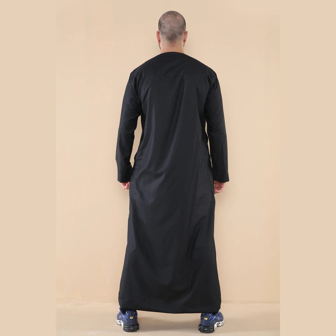 106_thobe_Black_L - 56, 106_thobe_Black_M - 54, 106_thobe_Black_S - 52, 106_thobe_Black_XL - 58, 106_thobe_Black_XXL - 60