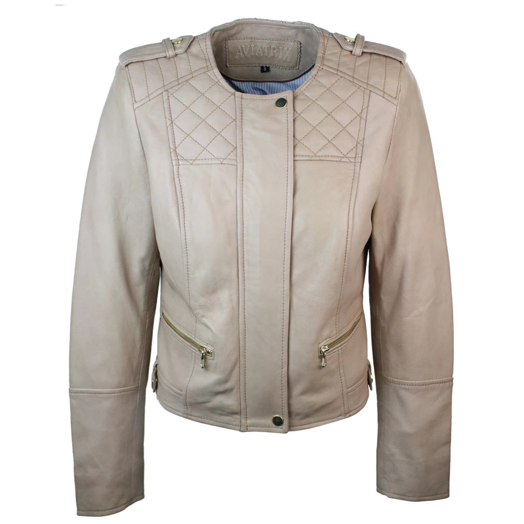Lambskin leather jacket womens deals