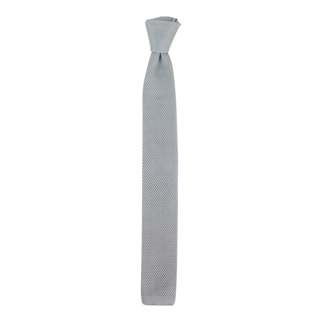 knitted_tie_Silver_one-size