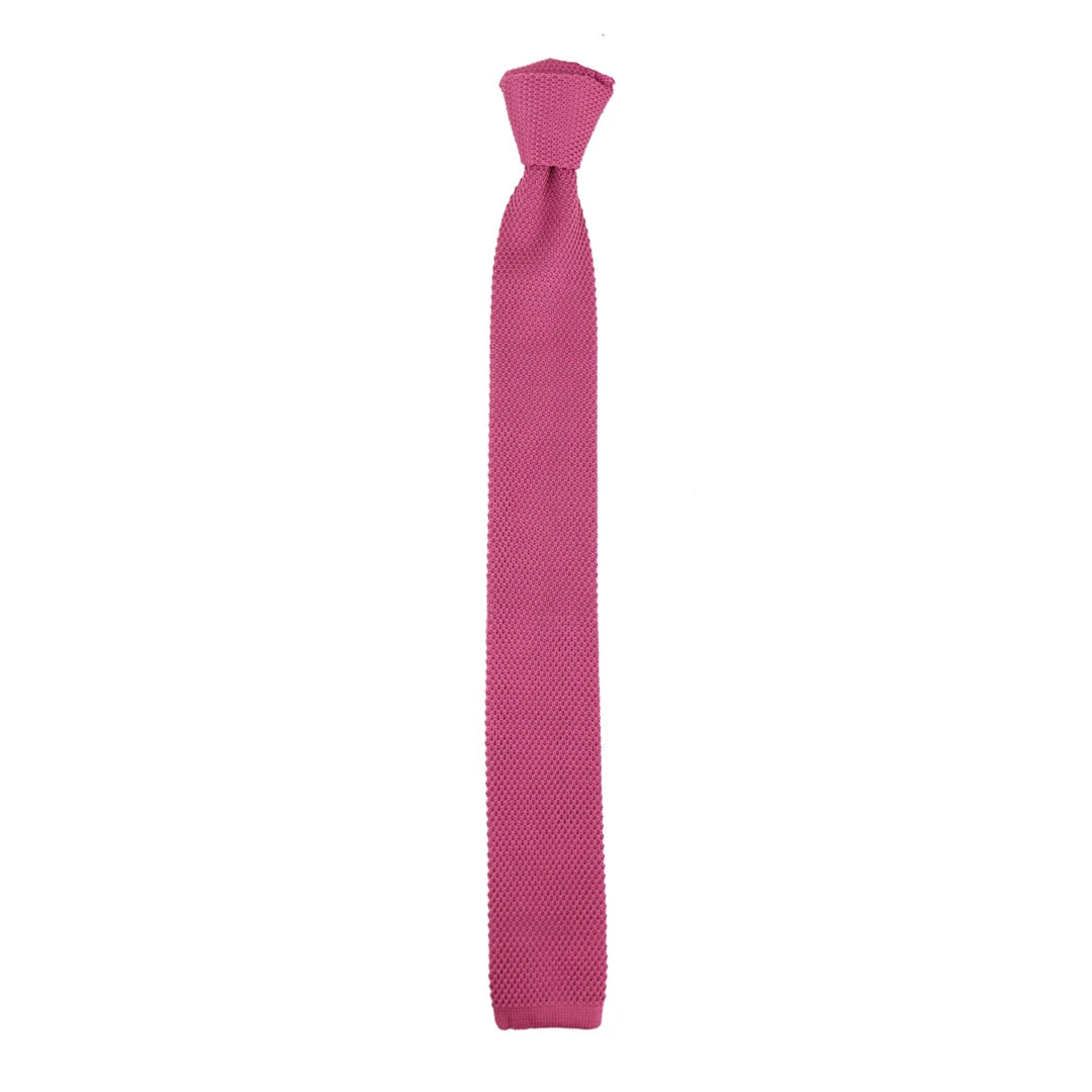 knitted_tie_Fuschia-Berry_one-size