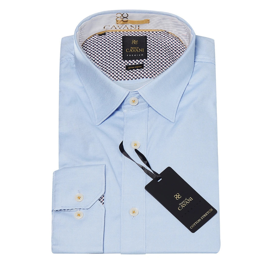 cv-65_shirt_blue_3XL - 17.5" Collar, cv-65_shirt_blue_L - 16" Collar, cv-65_shirt_blue_M - 15.5" Collar, cv-65_shirt_blue_S - 15" Collar, cv-65_shirt_blue_XL - 16.5" Collar, cv-65_shirt_blue_XS - 14.5" Collar, cv-65_shirt_blue_XXL - 17" Collar