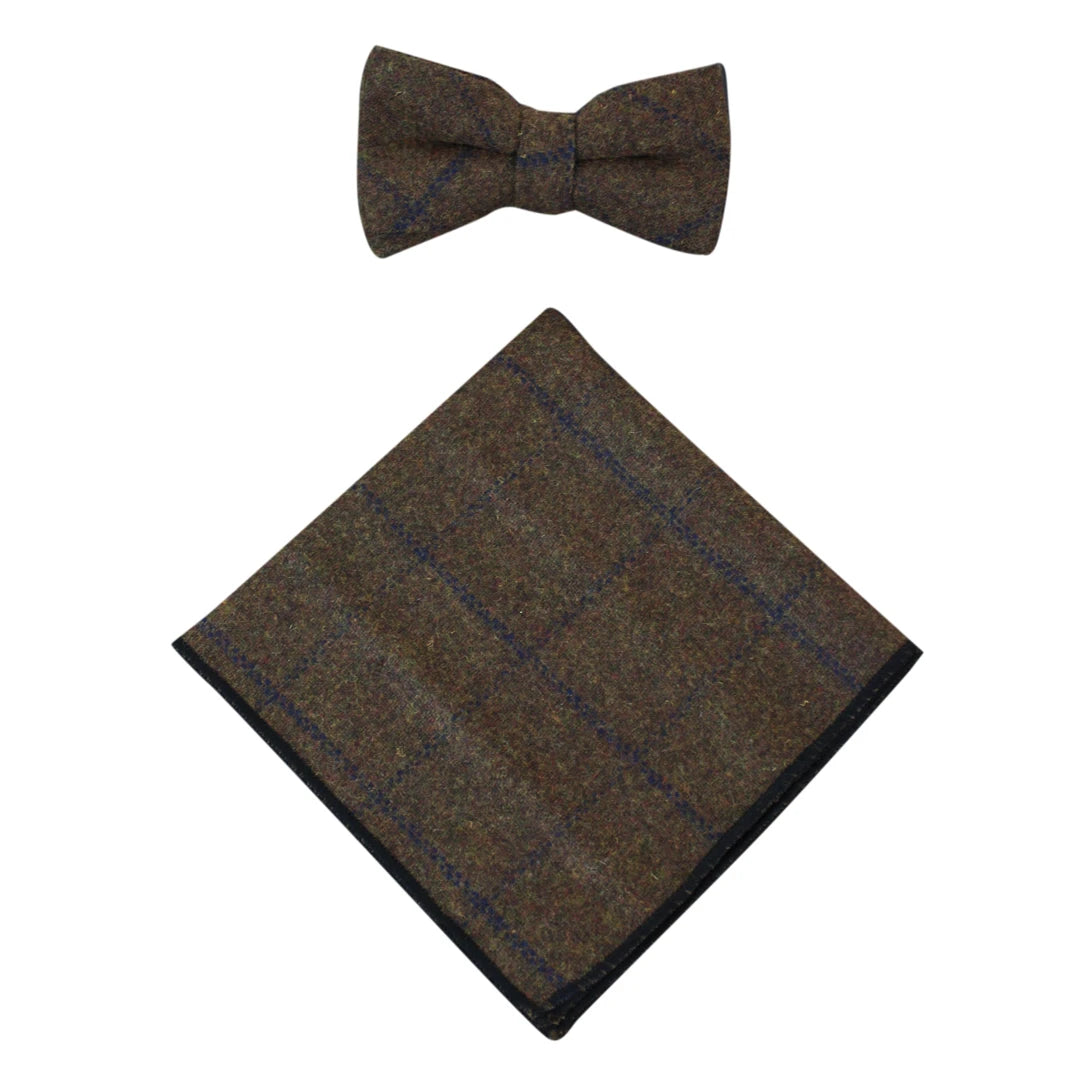 cavani-tweed_bow_tan-check_one-size
