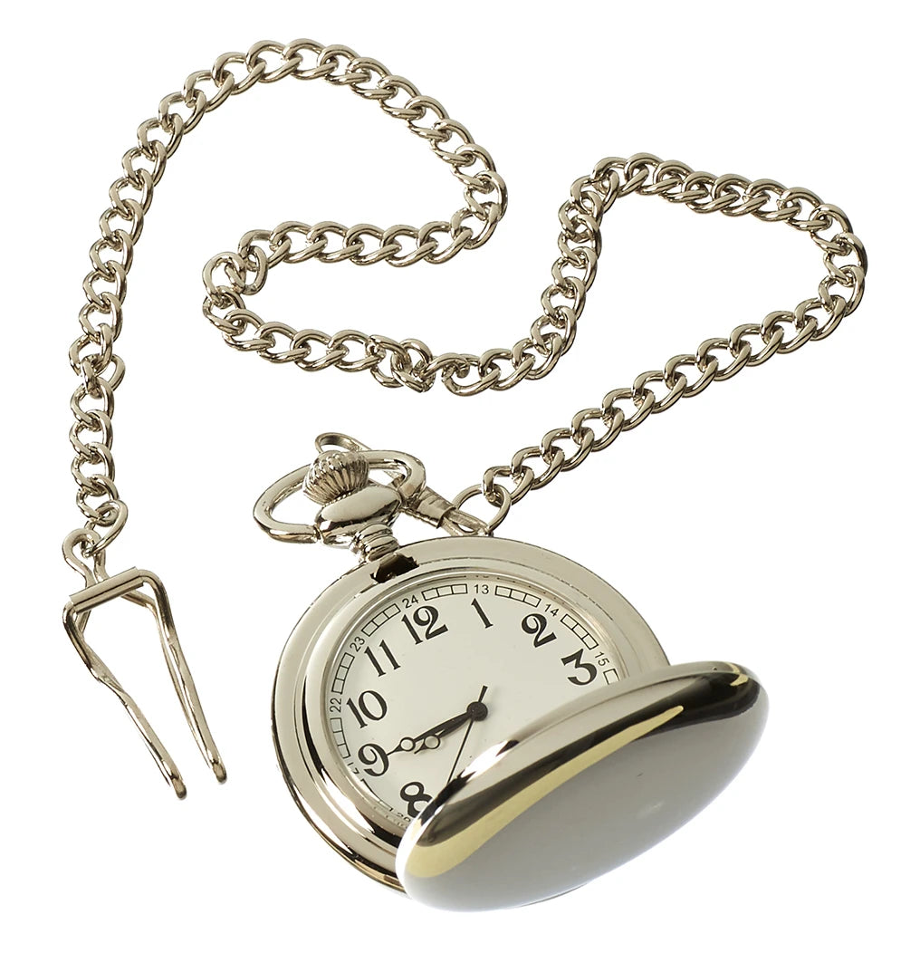 Classic 1920's Style Pocket Watch with Chain-TruClothing