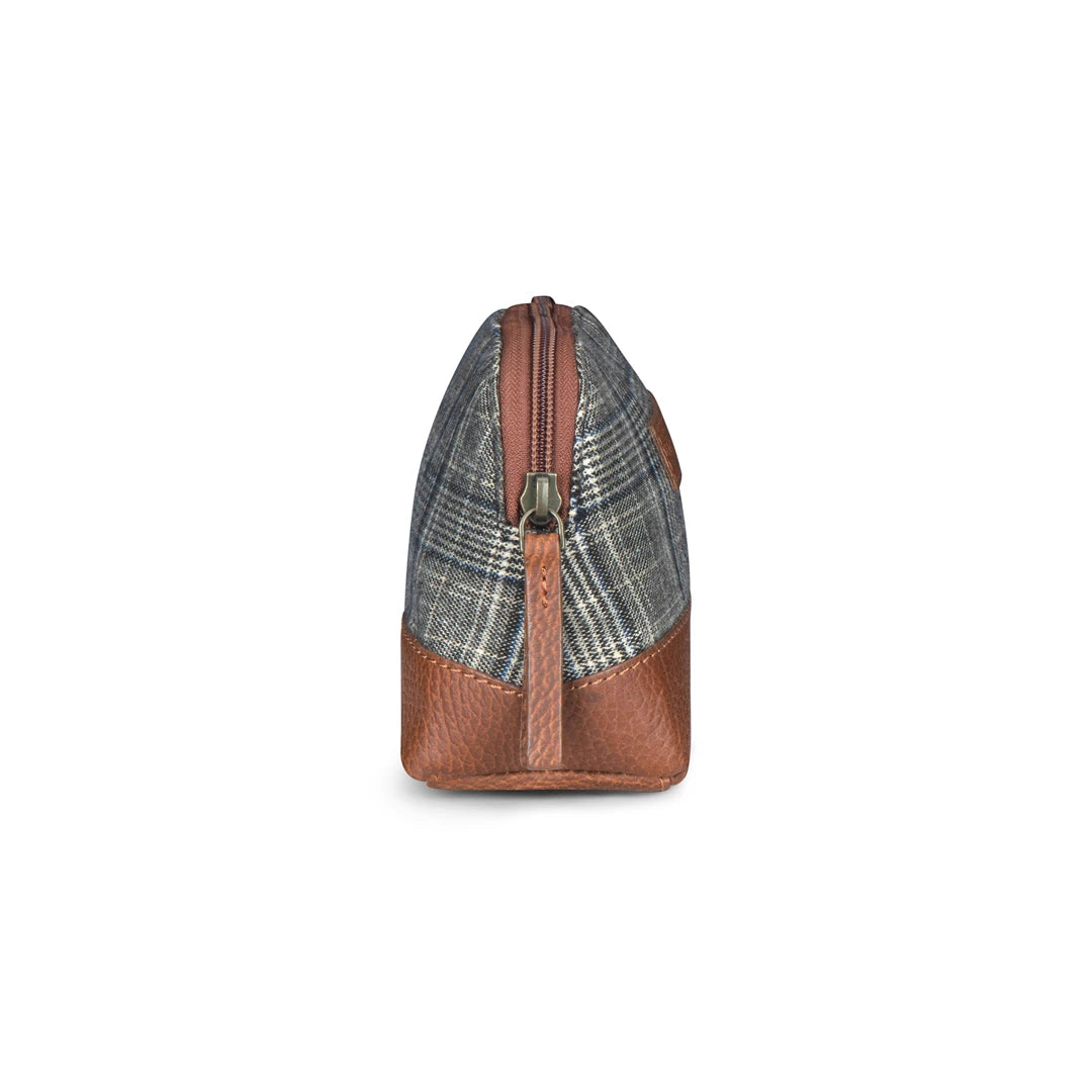 Men's Leather & Tweed Accessory Bag-TruClothing