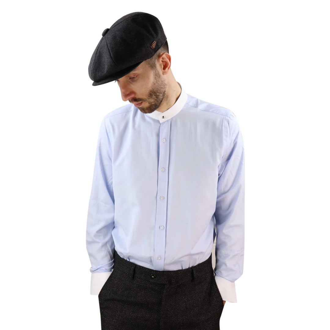 pb-hbone_shirt_l-blue_3XL 50"-52" Chest, pb-hbone_shirt_l-blue_L (44"-46" Chest), pb-hbone_shirt_l-blue_M (40"-42" Chest), pb-hbone_shirt_l-blue_S (36"-38" Chest), pb-hbone_shirt_l-blue_XL (46"-48" Chest), pb-hbone_shirt_l-blue_XXL 48"-50" Chest