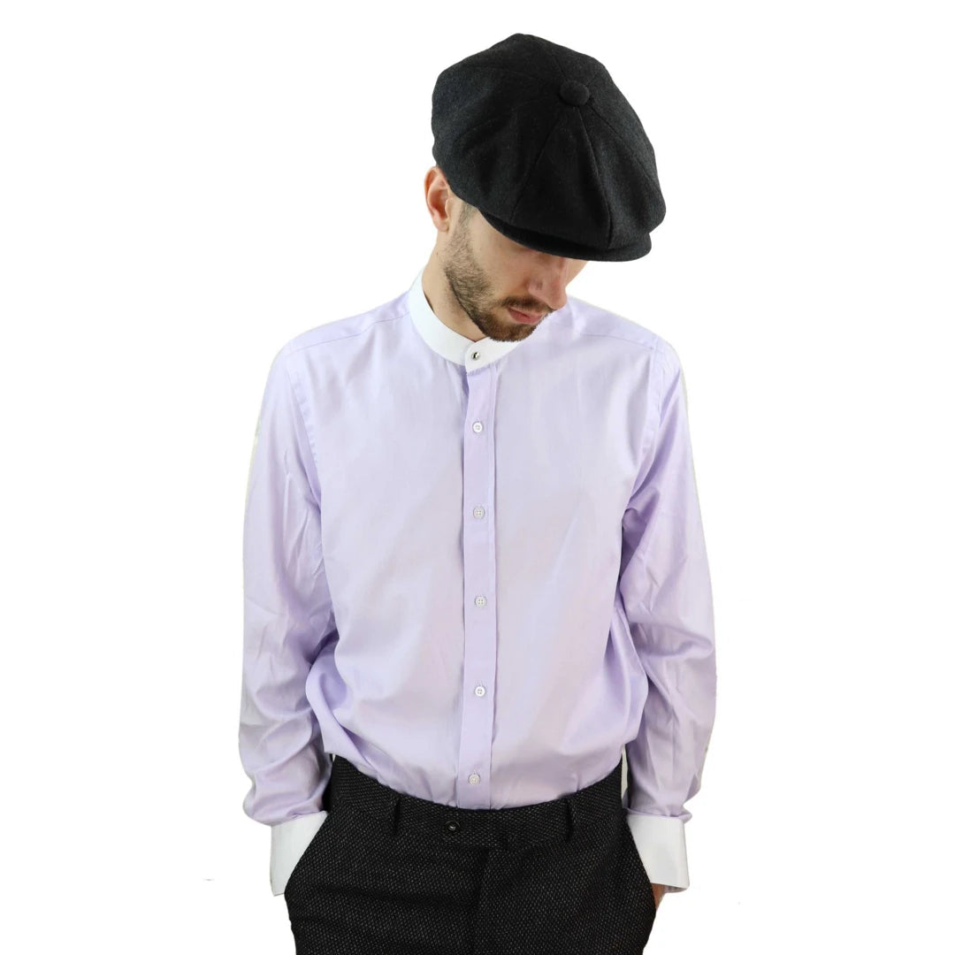 pb-hbone_shirt_lilac_3XL (50"-52" Chest), pb-hbone_shirt_lilac_L (44"-46" Chest), pb-hbone_shirt_lilac_M (40"-42" Chest), pb-hbone_shirt_lilac_S (36"-38" Chest), pb-hbone_shirt_lilac_XL (46"-48" Chest), pb-hbone_shirt_lilac_XXL (48"-50" Chest)