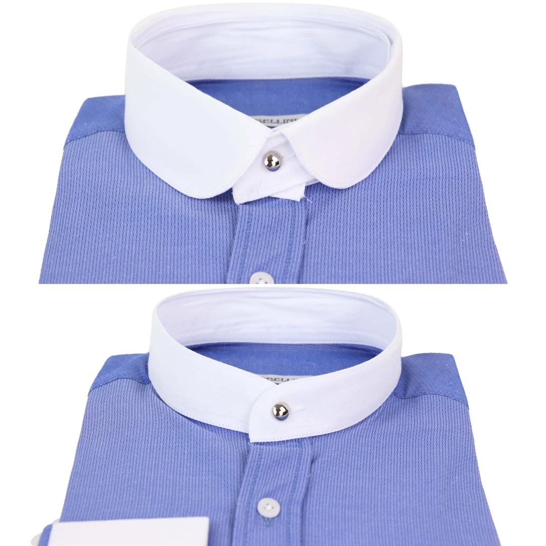 pb-polka_shirt_blue_3XL (50"-52" Chest), pb-polka_shirt_blue_L (44"-46" Chest), pb-polka_shirt_blue_M (40"-42" Chest), pb-polka_shirt_blue_S (36"-38" Chest), pb-polka_shirt_blue_XL (46"-48" Chest), pb-polka_shirt_blue_XXL (48"-50" Chest)
