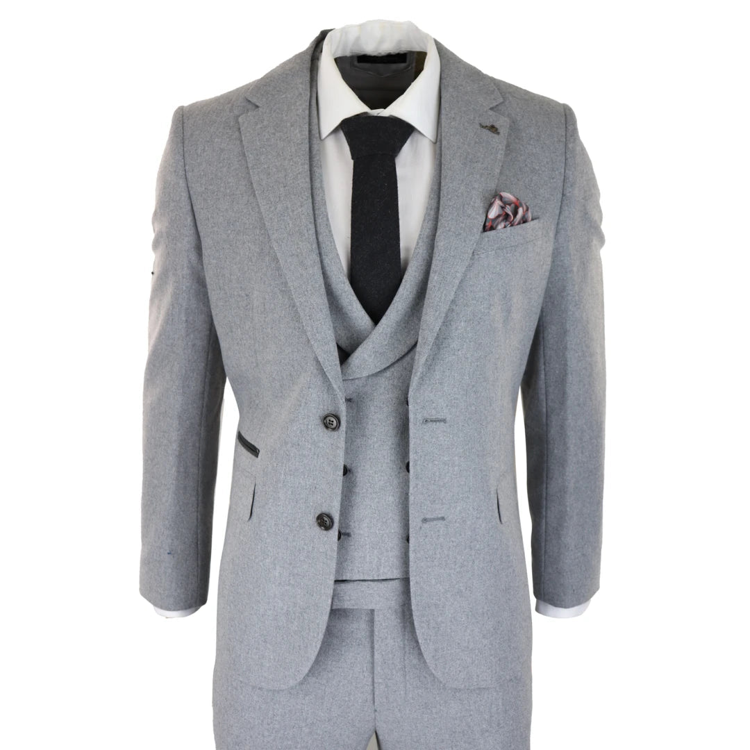 Mens double breasted wool 2025 suits