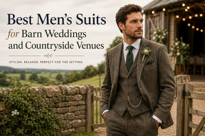 Best mens suits for barn weddings cover image