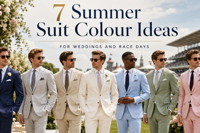 7 Summer Suit Colour Ideas for Weddings and Race Days