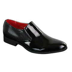 Zapatos de diseño italiano sin cordones con textura de ante para hombre