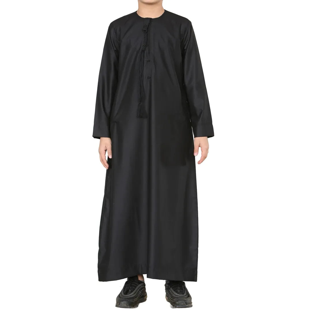 TT-001 - Boy's Emirati Thobe Islamic Clothing String Tassel