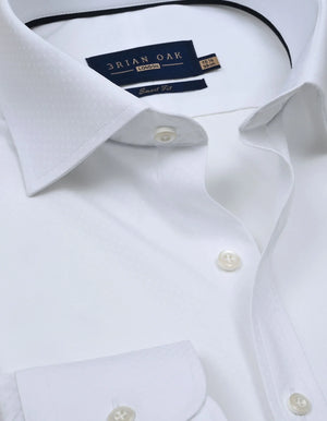 Chemise blanche texturée intelligente homme - Brian Oak - 3