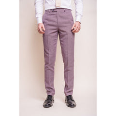 Pantalon homme style mariage ou bureau coupe ajustée classique longueur standard