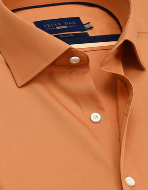 Men's Easy Iron Rust Dress Shirt - Brian Oak - 3