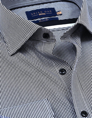 Schwarzes Mini-Karoshirt Herren - Brian Oak - 2