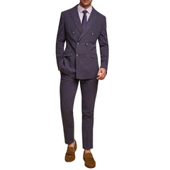 Tokyo - Men's Navy Blue 2 Piece Double Breasted Suit