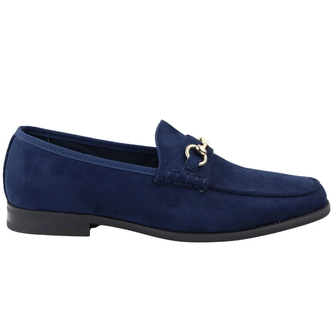 Ferragamo mens blue clearance suede shoes