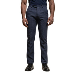 Pantaloni Blu Scuro da Uomo Eleganti Classici Formali da Abito