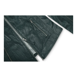 Women's Leather Fitted Biker Brown Jacket-TruClothing