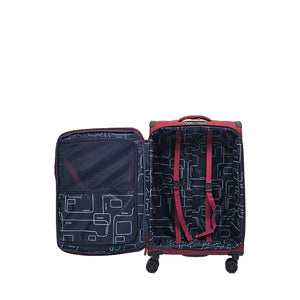 Soft Case Zipped Compartments Suitcase-TruClothing