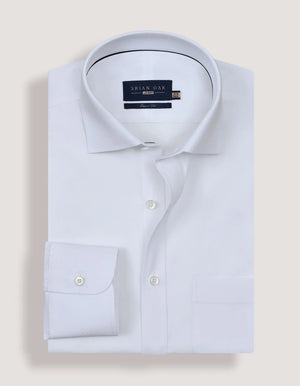 Chemise blanche texturée intelligente homme - Brian Oak - 2