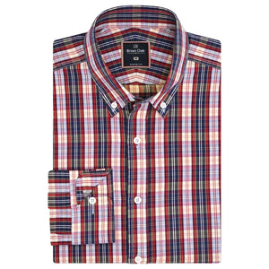Homme Chemise à carreaux multicolores coton - Brian Oak - 1