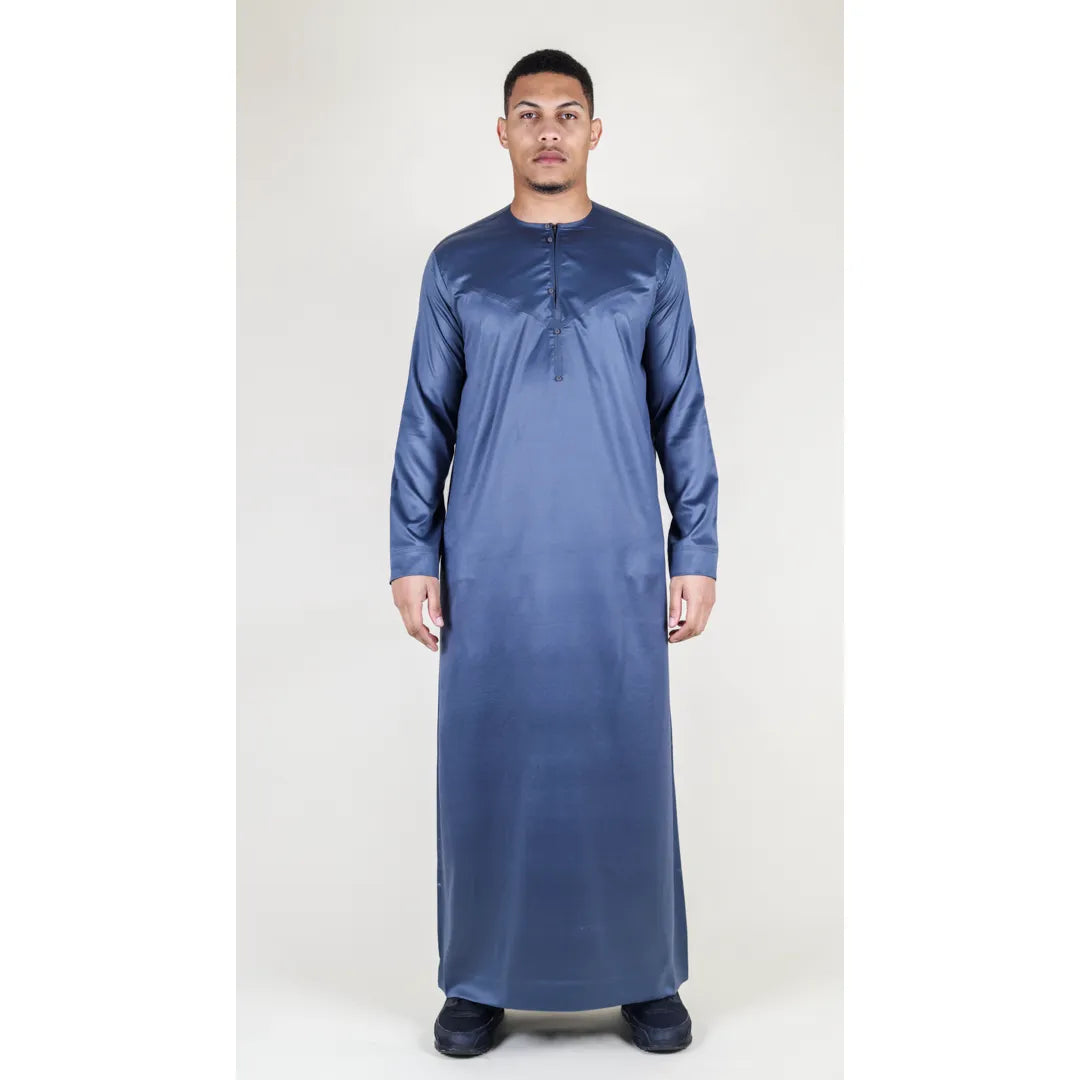 TT -002 - Emirati de satén masculina thobe ropa islámica