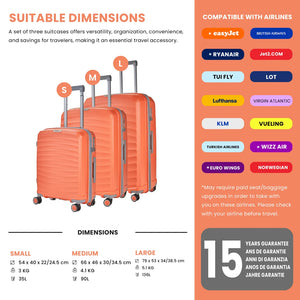 Sunwave - Suitcase Expandable Hard-Shell 4 Spinner Wheels-TruClothing