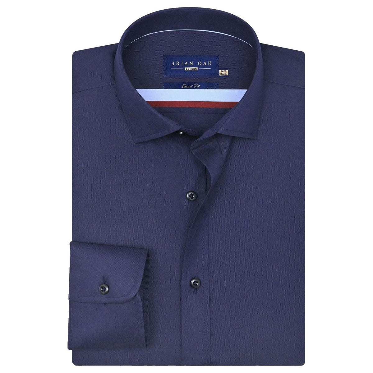 Marineblau Twill Hemd Herren - Brian Oak - 1