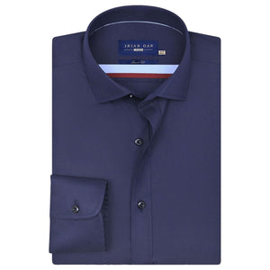 Marineblau Twill Hemd Herren - Brian Oak - 1