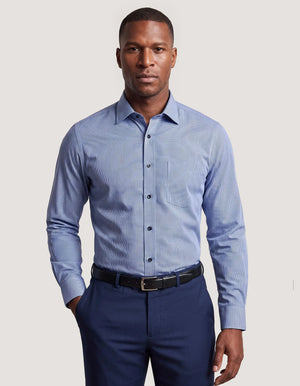 Camisa de Vestir Cuadros Azules Hombre Algodón - Brian Oak - 2
