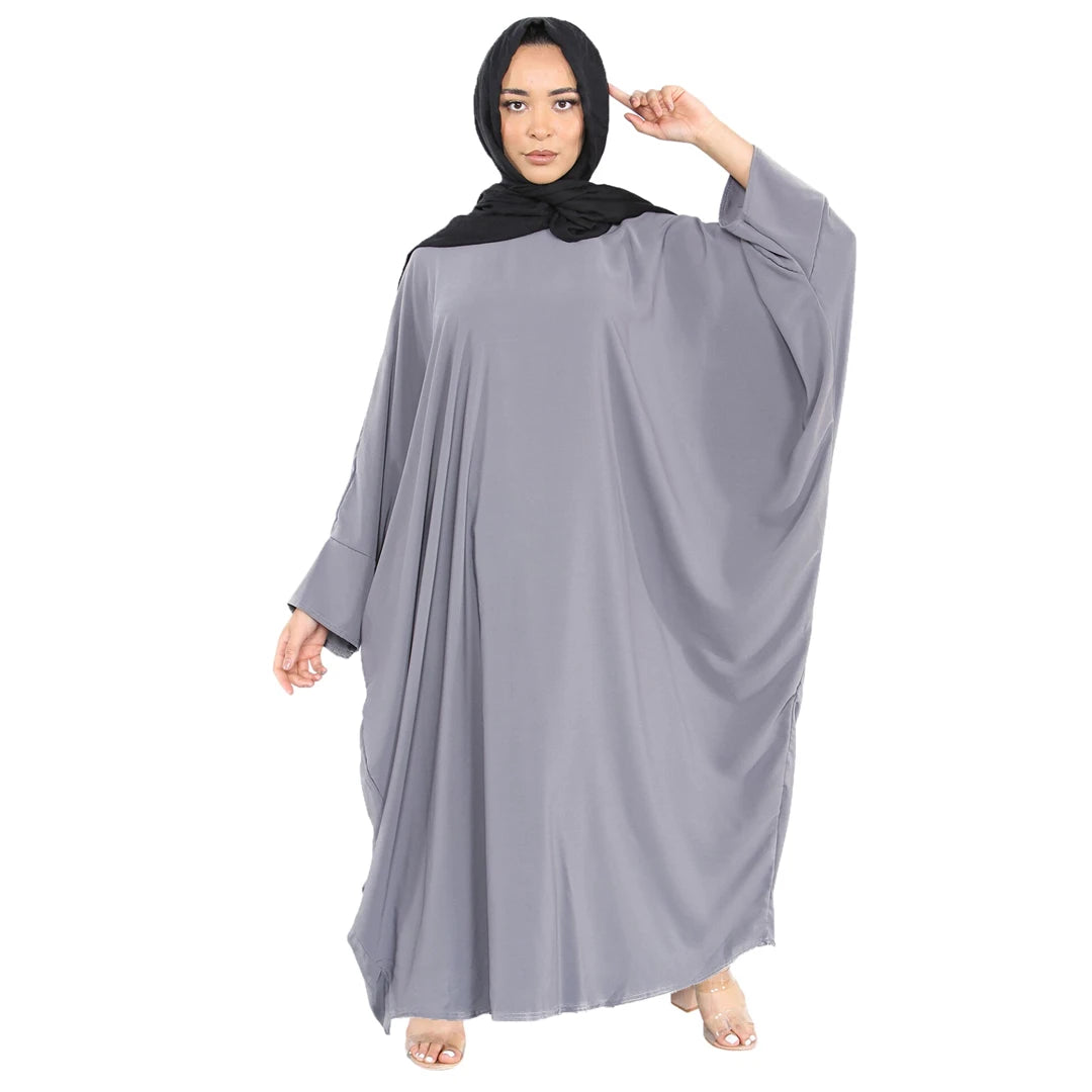 Damen Schmetterling Batwing Abaya Gebet islamischen Jilbab Robe Dubai Saudi Modest